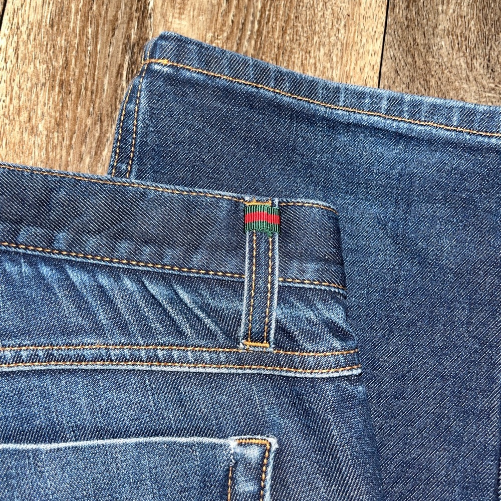 Gucci Men's Dark Blue Skinny Jeans View 6